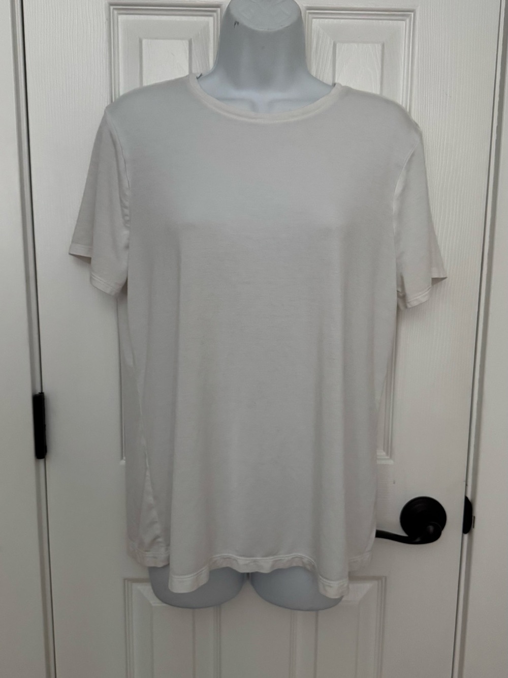 Nine West Women's Short Sleeve Crew Tee in white